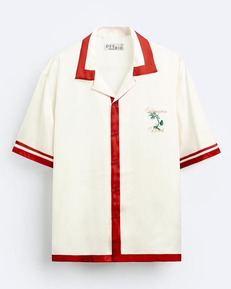 Cuban Collar oversize shirt