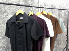 Cuban Collar oversize shirt