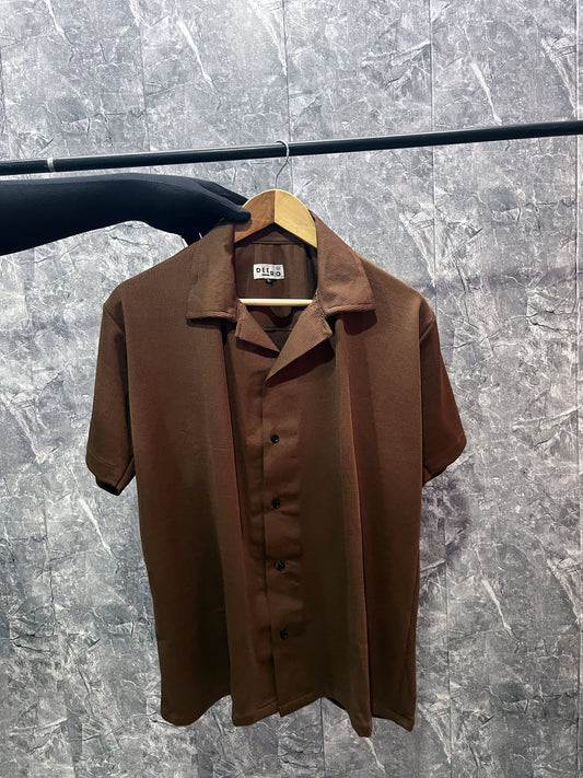 Cuban Collar oversize shirt