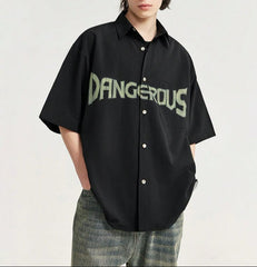 Cuban Collar oversize shirt