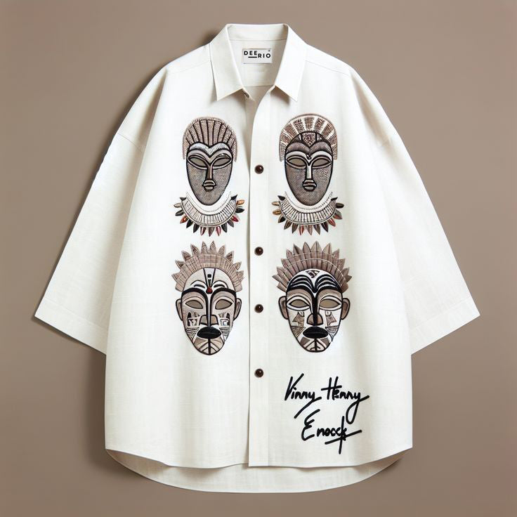 Cuban Collar oversize shirt