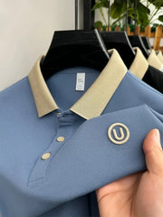 U's Signature Polo T-Shirt – Premium Knit Texture with U Embroidery