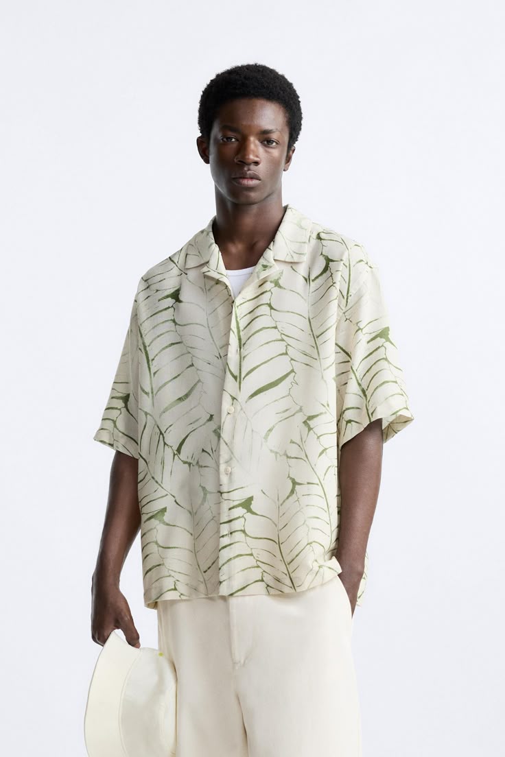 Cuban Collar oversize shirt