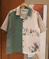 Cuban Collar oversize shirt